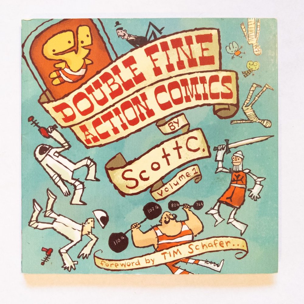 Double Fine Action Comics Volume 1 by Scott. C Fun Pop Art Tim Schafer Cute Art